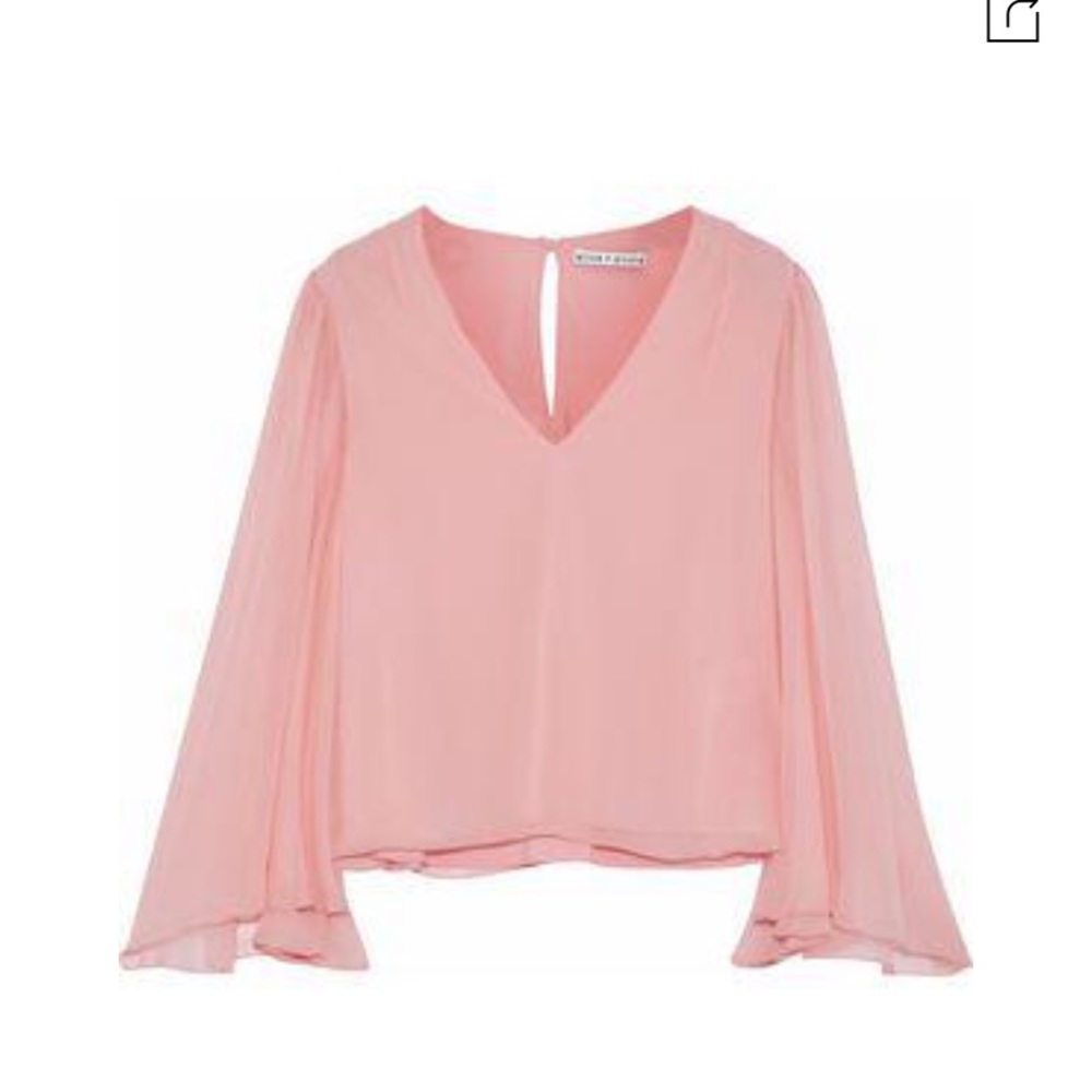 Alice + Olivia Silk Chiffon Blouse